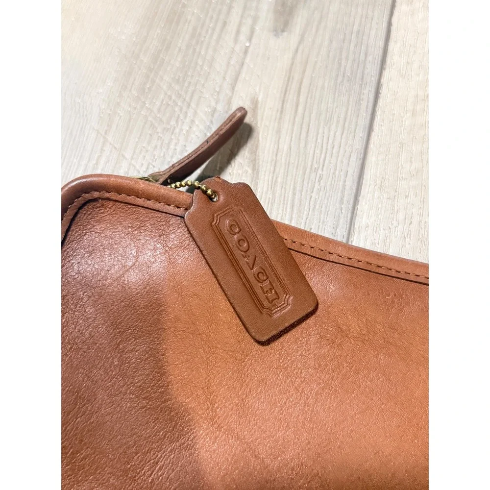 Coach Vintage British Tan Leather Portfolio Case Document Bag B7C-5225 USA